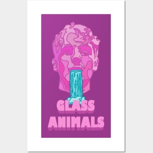 Glass Animals Soda Waterfalls (Head and Logo) Posters and Art